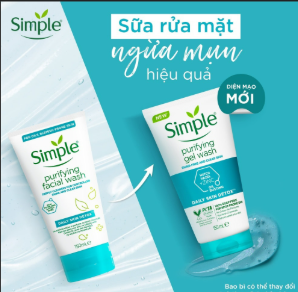 sữa rửa mặt Simple
