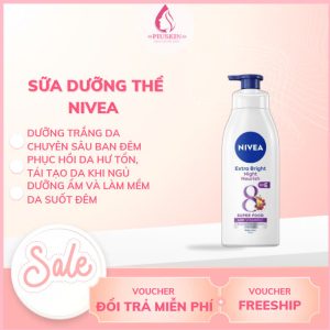 Sữa Dưỡng Thể Nivea Sáng Da Ban Đêm Từ 8 Super Food