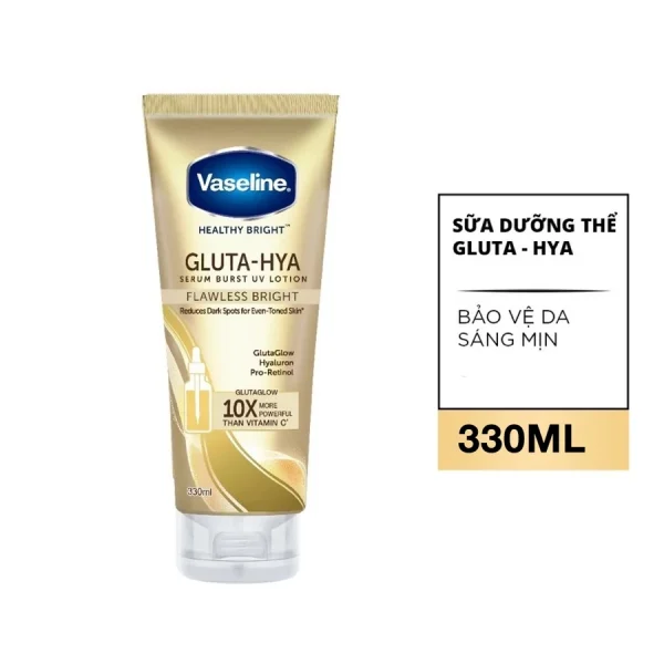 Sữa Dưỡng Thể Vaseline Gluta-Hya Dưỡng Da Sáng Mịn Sau 7 Ngày 330ml - Hình ảnh 3
