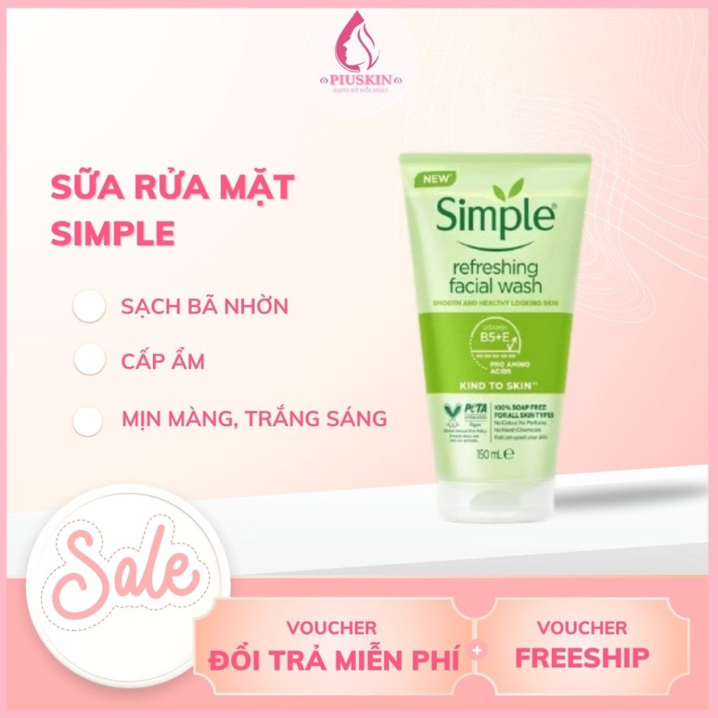 Sữa rửa mặt Simple