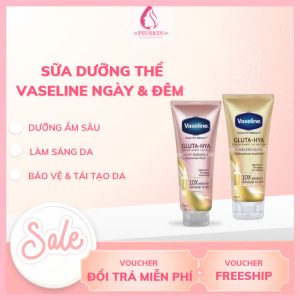 Sữa Dưỡng Thể Vaseline Gluta-Hya Dưỡng Da Sáng Mịn Sau 7 Ngày 330ml